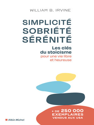 cover image of Simplicité sobriété sérénité
